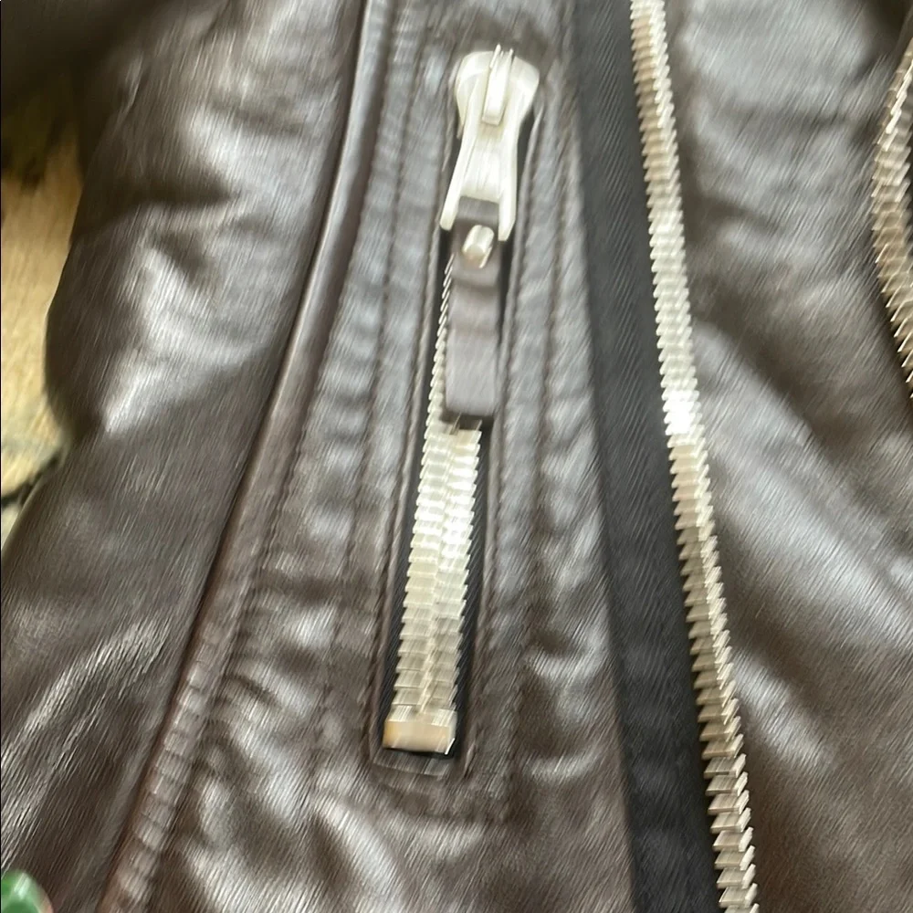 RARE Balenciaga Leather Moto Jacket – Espresso Brown - Picture 5 of 11